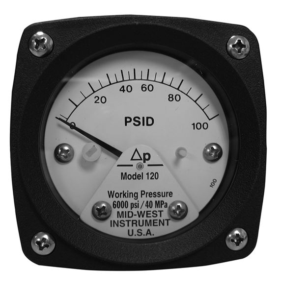 U400-100-01, Gauge, 100 psi, SS Internals