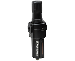 B74G-4AK-AD3-RMN : Norgren Excelon B74G Series, Filter/Regulator, Relieving, 1/2 PTF, Knob Adjust, Auto Drain, Metal Bown with l