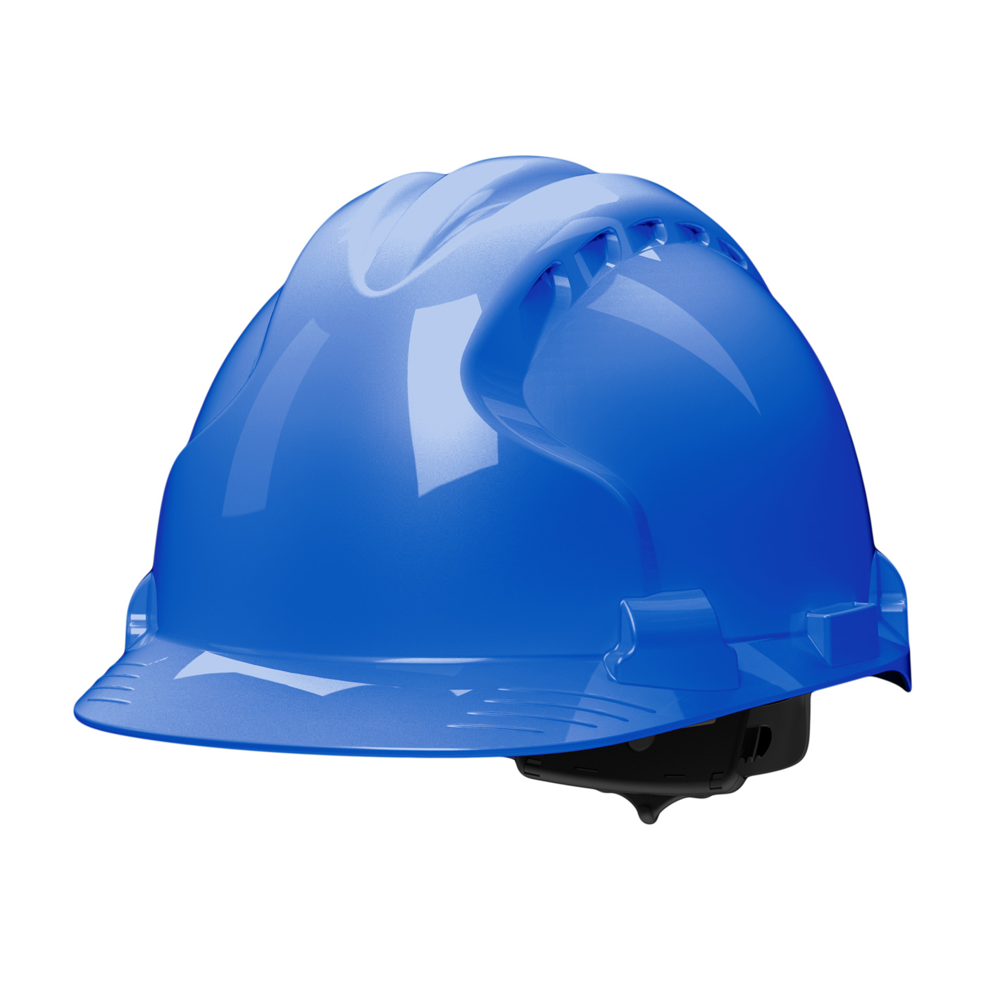 TYPE II HARD HAT WITH HDPE SHELL, EPS IMPACT LINER, POLYESTER SUSPENSION AND WHEEL RATCHET ADJUSTMENT