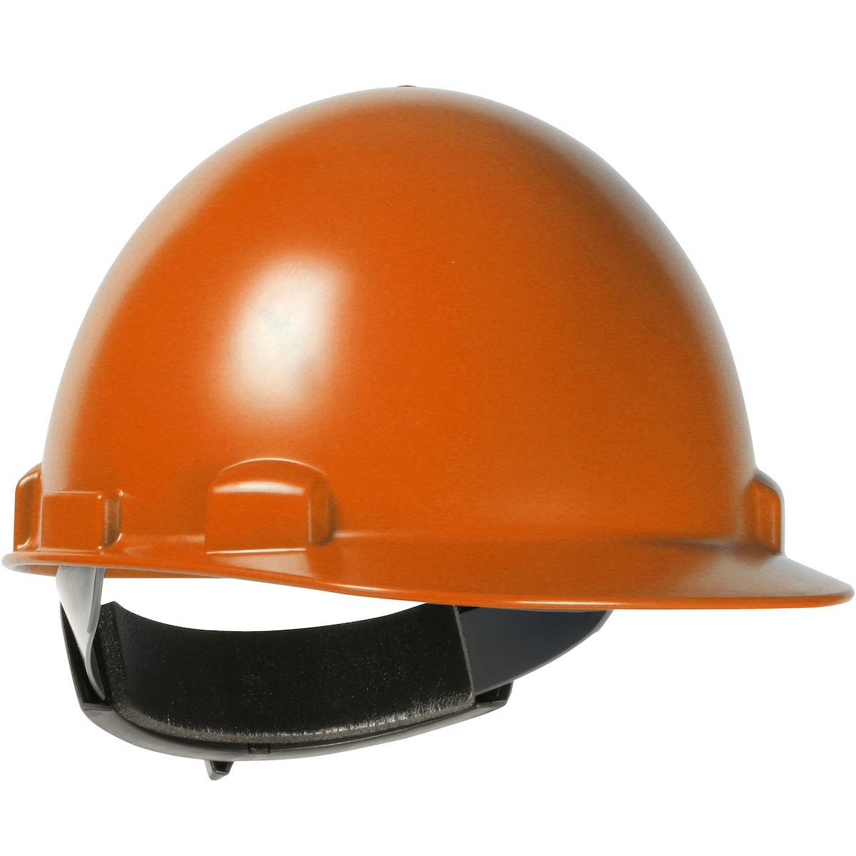 TYPE II, CAP STYLE SMOOTH DOME HARD HAT WITH ABS/POLYCARBONATE SHELL, 4-POINT TEXTILE SUSPENSION AND WHEEL RATCHET ADJUSTMENT