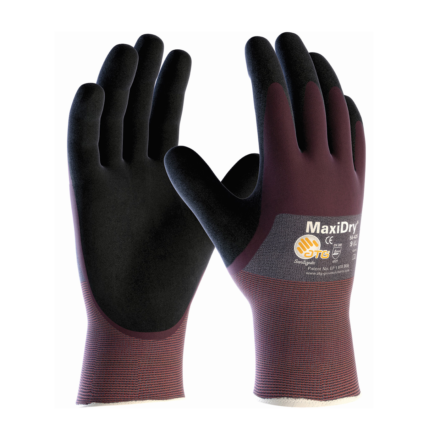 PIP MAXIDRY, Gry. Nylon Shell, PRPL./ BLK. (56-425/XS) (72/Each)